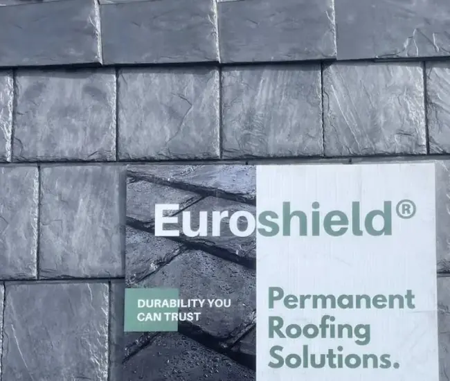 Euroshield rubber slate roofing installation in Calgary - hail resistant